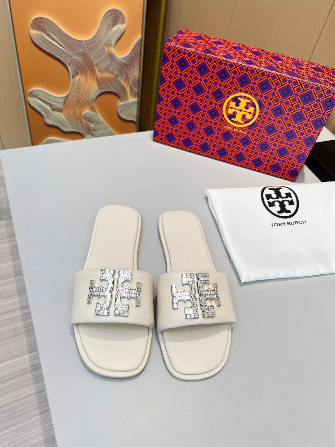 tory burch tb chaussons pour femme s_12b57a72